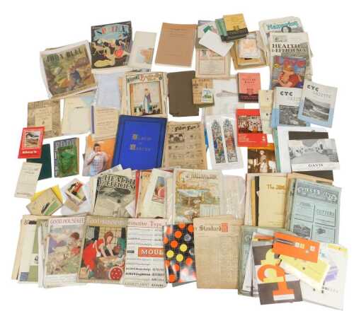 Various mixed ephemera, to include some cookery books, pamphlets, 1947 John Bull magazine, Times...