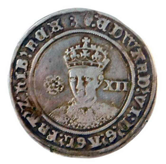 An Edward VI silver shilling, 6g.