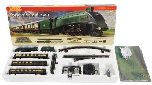 A Hornby Yorkshire Pullman OO gauge train set, R1136, boxed with outer packaging.