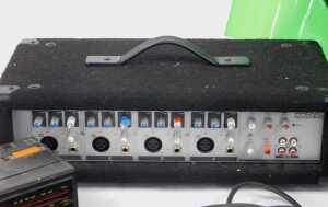 A Phonic Power Pod 408 mixer, serial number PAA0BA0144, together with various cabling,... - 3