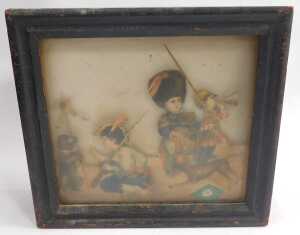 A late 19thC mahogany cased wall clock, the square dial bearing Roman numerals, with an... - 3