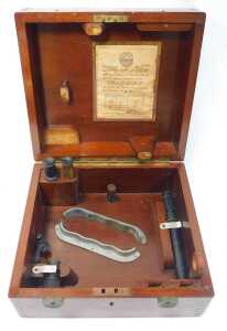 A J Lilley and Son N Shields sextant, number 18191, in a mahogany case. - 4