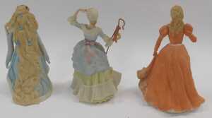 Three Wedgwood Danbury Mint bisque porcelain figures, modelled as Cinderella, Little Bo-Peep,... - 2