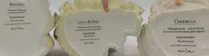 Three Wedgwood Danbury Mint bisque porcelain figures, modelled as Cinderella, Little Bo-Peep,... - 3