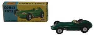 A Corgi Toys 152 diecast scale model of a BRM Formula 1 Grand Prix racing car, boxed, number 152S.