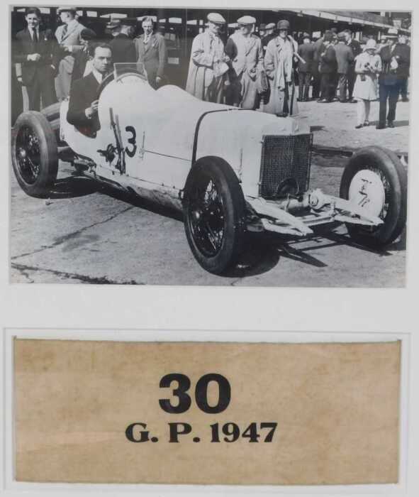 A 1947 Swiss Grand Prix Pit Attendant armband, 8th June, former property of Ken Richardson,...