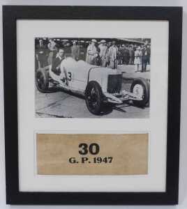 A 1947 Swiss Grand Prix Pit Attendant armband, 8th June, former property of Ken Richardson,... - 2