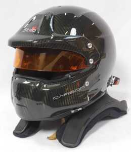 A Stilo ST4W carbon racing helmet, FIA approved, and a Stand 21 Club Series Hans device,... - 2