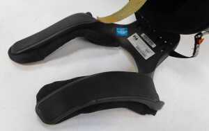 A Stilo ST4W carbon racing helmet, FIA approved, and a Stand 21 Club Series Hans device,... - 3