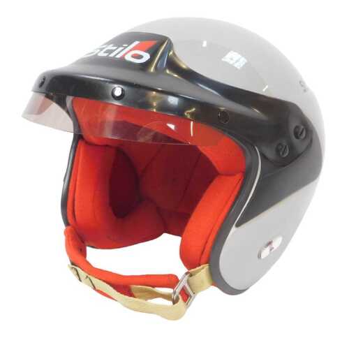 A Stilo open faced helmet, boxed.