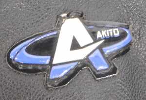 An Akito leather motorcycle jacket and trousers, size Euro 46. - 2