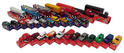 Corgi boxed diecast, including Ford Wrecker truck, Zakspeed Capri, Ford Escort, Pontiac Firebird,...