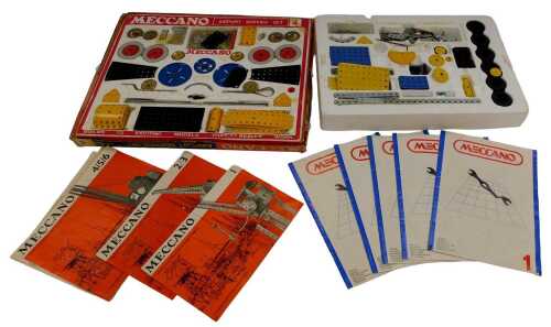 A Meccano No. 4 Airport Service set, and a Meccano No. 5 set. (2)