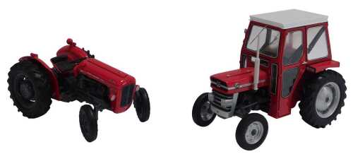 A Massey Ferguson 135 tractor, 1:16 scale, boxed, and a Universal Hobbies Massey Ferguson MF35X...