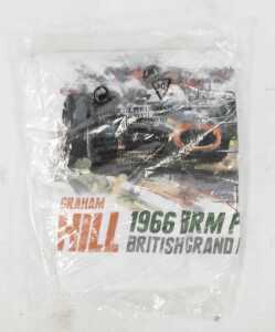 A Marlboro BRM red shirt (XL), together with a t-shirt depicting Graham Hill driving the BRM... - 2