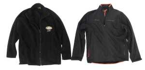 A Vodafone McLaren Mercedes F1 black zipper jacket, and another similar, Brabham, with Jack...