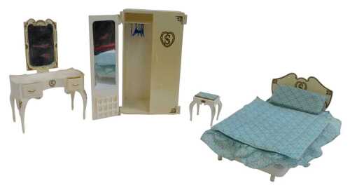Pedigree Sindy furniture, including a Sindy wardrobe, a Sindy dressing table, Sindy bed and...