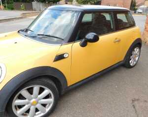 A Mini Cooper D three-door hatchback, Registration YF07 XXY, yellow, diesel, 1998cc, manual,... - 3