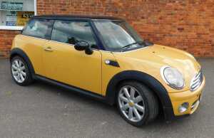 A Mini Cooper D three-door hatchback, Registration YF07 XXY, yellow, diesel, 1998cc, manual,... - 4