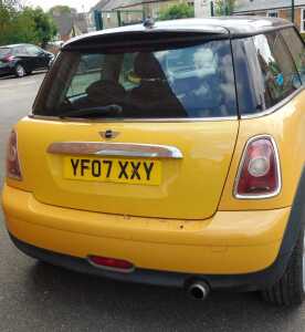 A Mini Cooper D three-door hatchback, Registration YF07 XXY, yellow, diesel, 1998cc, manual,... - 5