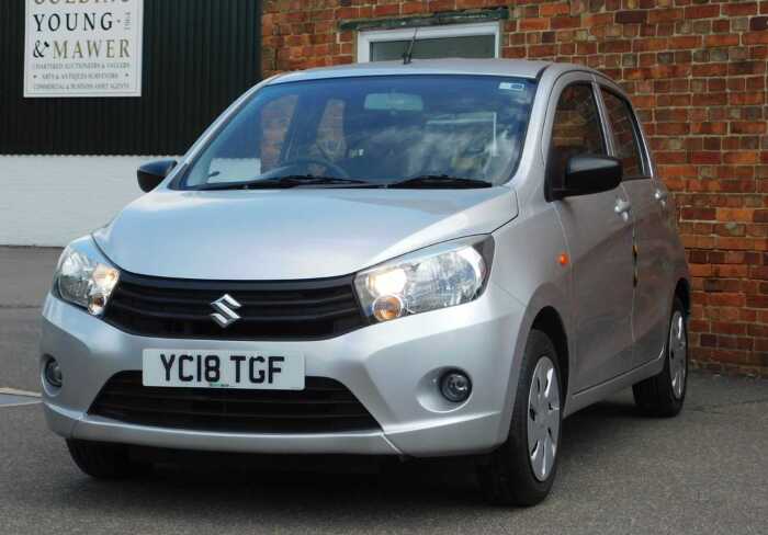 A Suzuki Celerio SZ2 five-door hatchback, 2018, Registration YC18 TGF, silver, petrol, manual,...