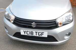 A Suzuki Celerio SZ2 five-door hatchback, 2018, Registration YC18 TGF, silver, petrol, manual,... - 2