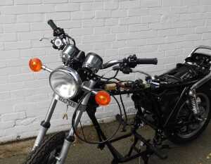A Yamaha XS-250 motorcycle, registration YGV 463Y, 248cc, blue, first registered August 1982,... - 2