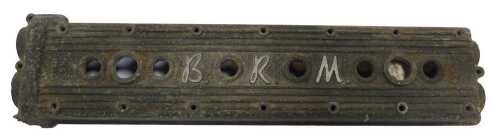 A BRM engine rocker cover, grey, approx 2ft 2" x 1ft 6".