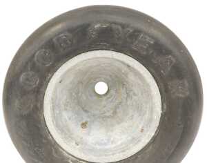 A 1970's BRM racing car Goodyear tyre and centre, approx 1ft 9" wide, 1ft 11" circumference. - 3