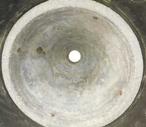 A 1970's BRM racing car Goodyear tyre and centre, approx 1ft 9" wide, 1ft 11" circumference. - 5