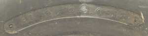 A 1970's BRM racing car Goodyear tyre and centre, approx 1ft 9" wide, 1ft 11" circumference. - 8