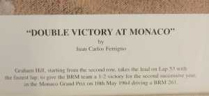 Juan Carlos Ferrigno. Double Victory at Monaco, a commemorative limited edition print of Graham... - 3