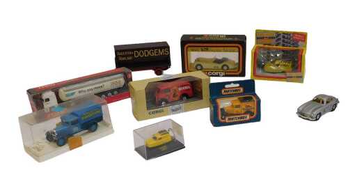 Corgi Matchbox and other diecast vehicles, including a Corgi 1952 Jaguar XK120, a Lledo Only...
