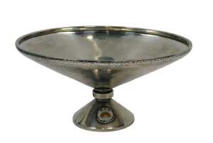 Raymond Mays interest. An Edward VIII planished silver trophy dish, the conical bowl over a...