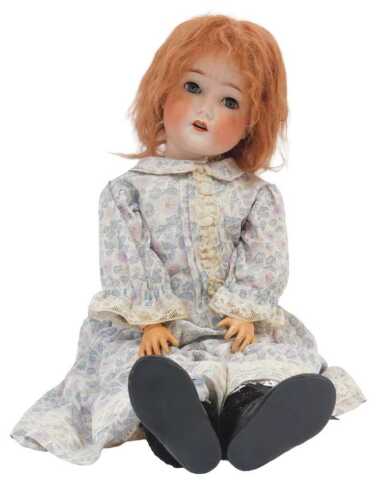 An early 20thC German bisque headed doll, from Dressel of Germany, reference to Cuno and Otto...