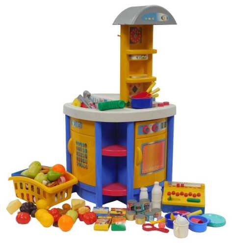 A child's toy oven play set by Smoby, together with accessories.