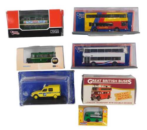 A Corgi Original Omnibus limited edition Northern Counties Palatine 2, a similar Bristol Lodekka...