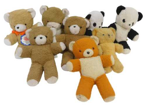 A collection of Chad Valley and other vintage Teddy bears, approx 35cm high. (8)
