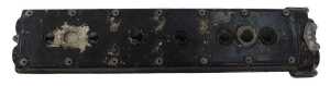A BRM engine rocker cover, painted black, used, 2ft 2" x 1ft 7".