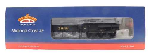 A Bachmann Branchline Midland Class 4F locomotive, 0-6-0, 3848, Midland Railway black, 31883.