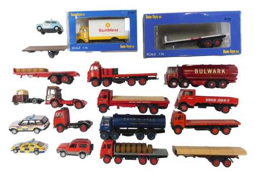 EFE by Gilbow & Base Toys diecast, 1:76 scale, including AEC Mammoth flatbed truck British Road...