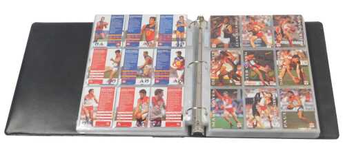 A Select Ultra Pro Football Collector's Trading Cards folder, limited edition, containing Select...