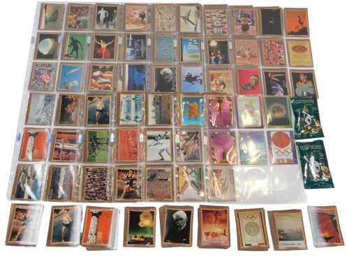 A Collect-a-Card Centennial Olympic Games Collection Atlanta 1996 trading cards, some in card...