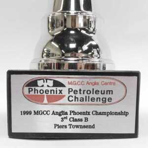 Three silver plated trophies, including Phoenix Total Butler 2000 MGCC Anglia Phoenix... - 3