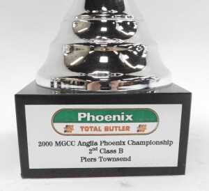 Three silver plated trophies, including Phoenix Total Butler 2000 MGCC Anglia Phoenix... - 7