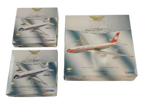 A Corgi Aviation Archive 1:144 scale limited edition 100 Years of Flight Boeing 707-321 Dan Air...