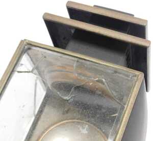 A pair of brass carriage lamps. - 7