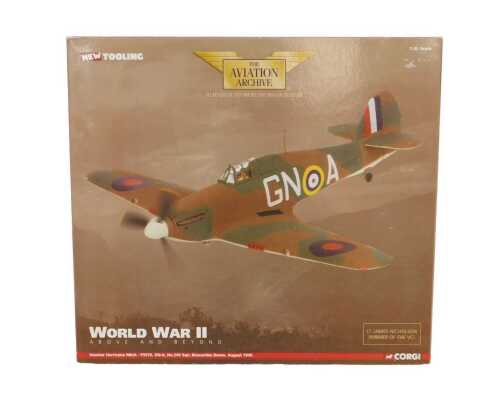 A Corgi Aviation Archive 1:32 scale aeroplane, World War II Above and Beyond diecast Hawker...