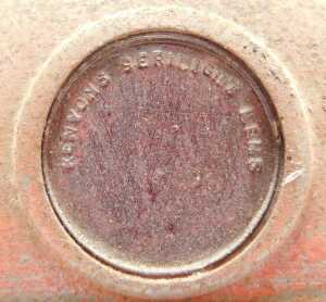 A Kenyons Serilight lens railway lamp, and a buddy lamp with red lens. (2) - 4