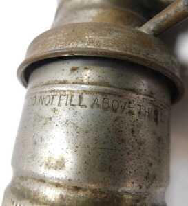 Four carbide lamps, including a Miller carbide lamp, and three others. - 4